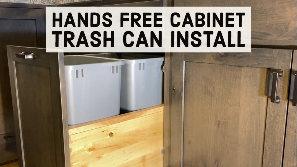Picture of: Hands Free Cabinet Trash Can Blum Servo Drive Installation